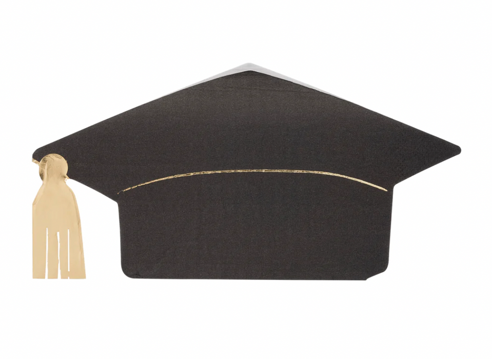 Graduation Cap Shaped Paper Dinner Napkin