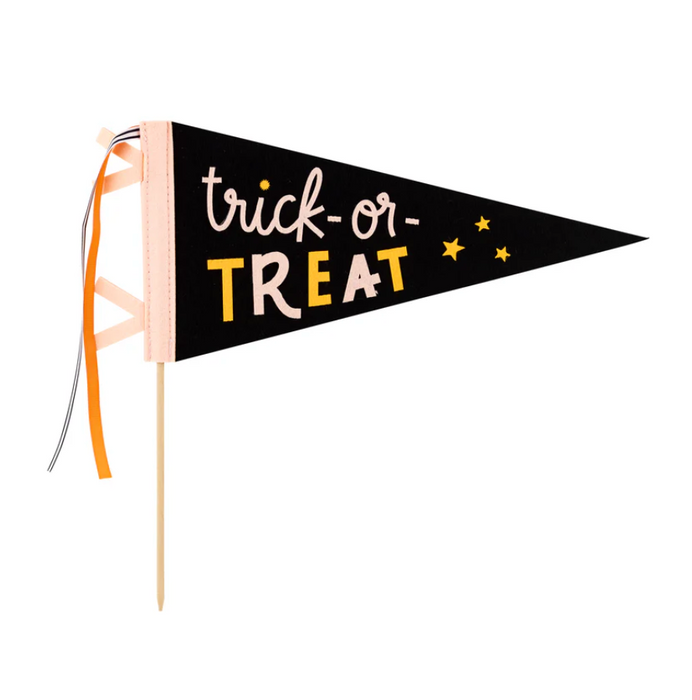 Trick or Treat Felt Pennant Banner
