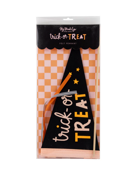 Trick or Treat Felt Pennant Banner