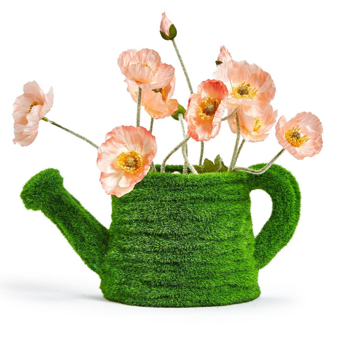 Mossy Watering Can Vase