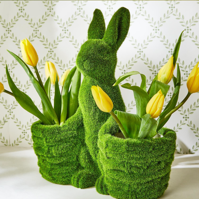 Hoppy Easter Mossy Bunny Planter