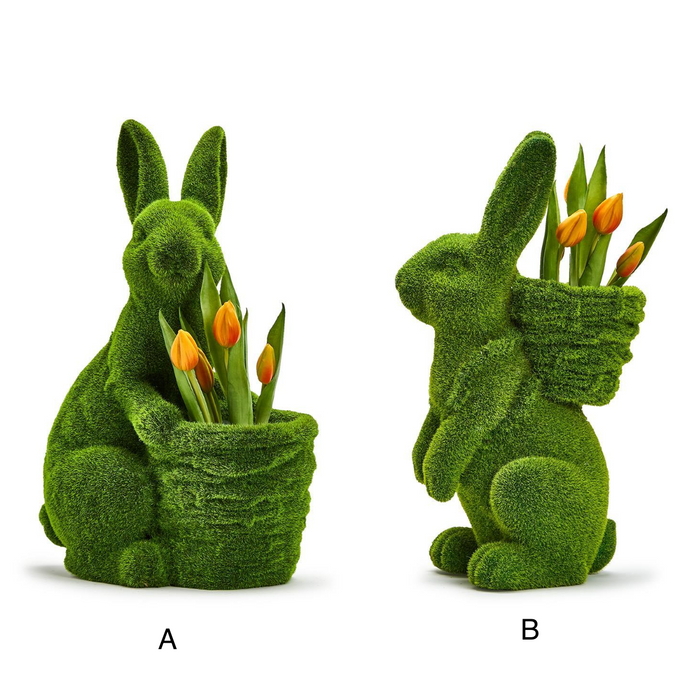 Mossy Bunny with Basket