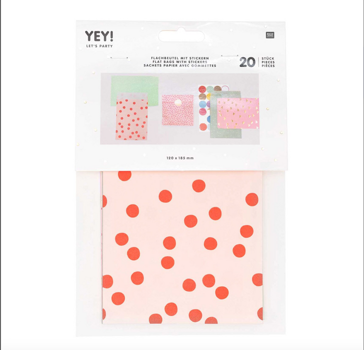 Flat Bags with stickers