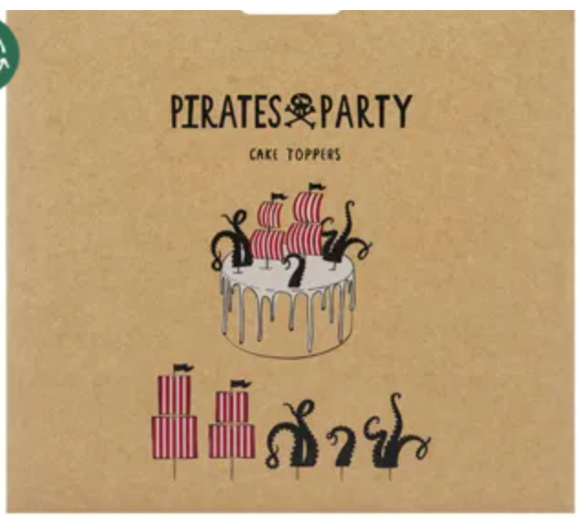 Pirates party cake topper