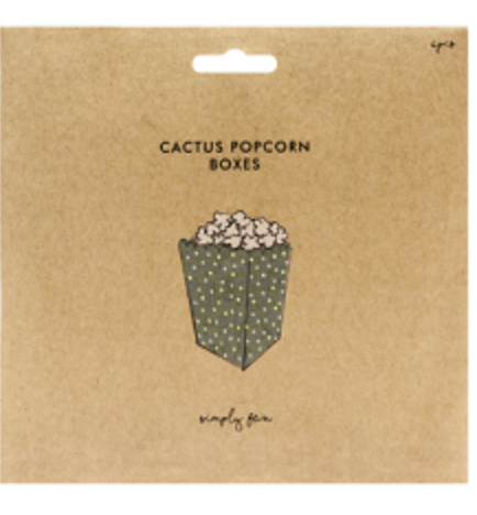 Cactus Popcorn Boxes