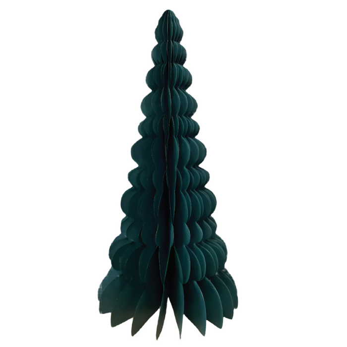 16" Green Cone Shaped Paper Tree
