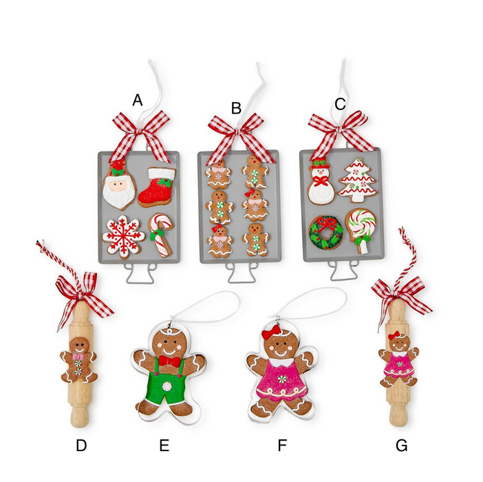 Cookies & Cheer Gingerbread Ornaments
