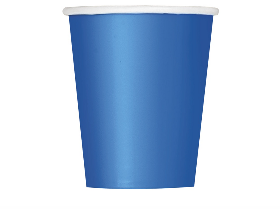Royal Blue Solid Paper Cups