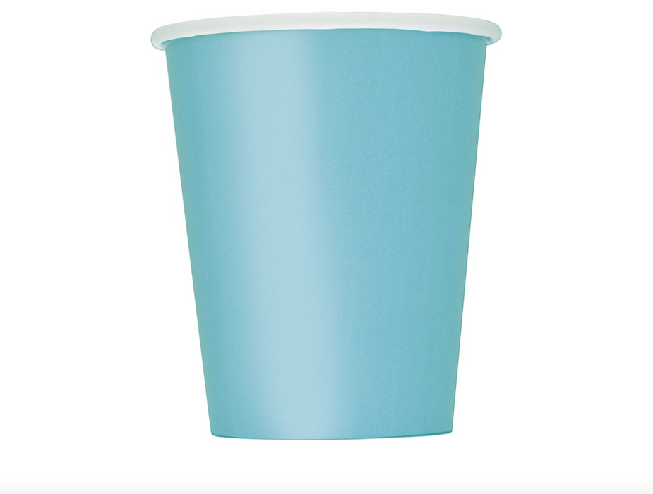 Terrific Teal Solid Paper Cups