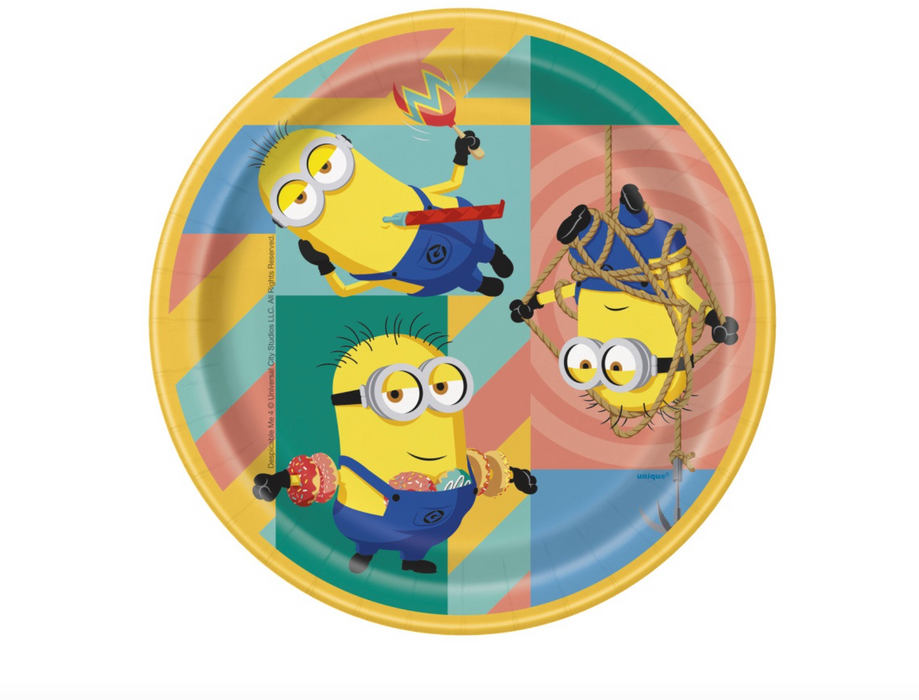 Despicable Me Round Dessert Plates