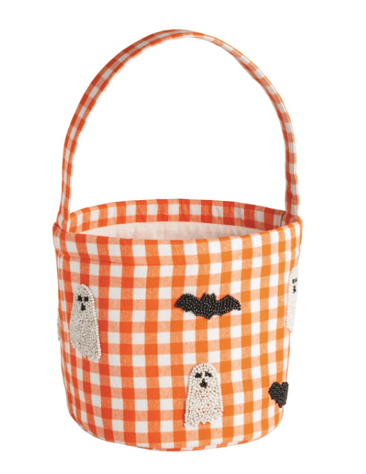 Ghost Beaded Halloween Bucket