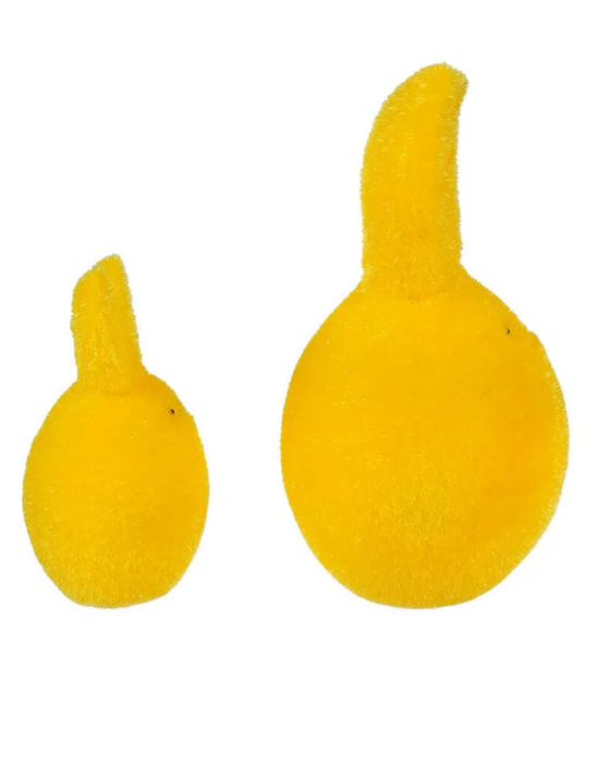 Flocked Yellow Rabbit Eggs