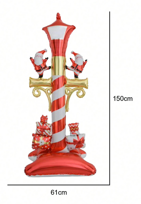 59" Christmas Lamp Post Standing Balloon