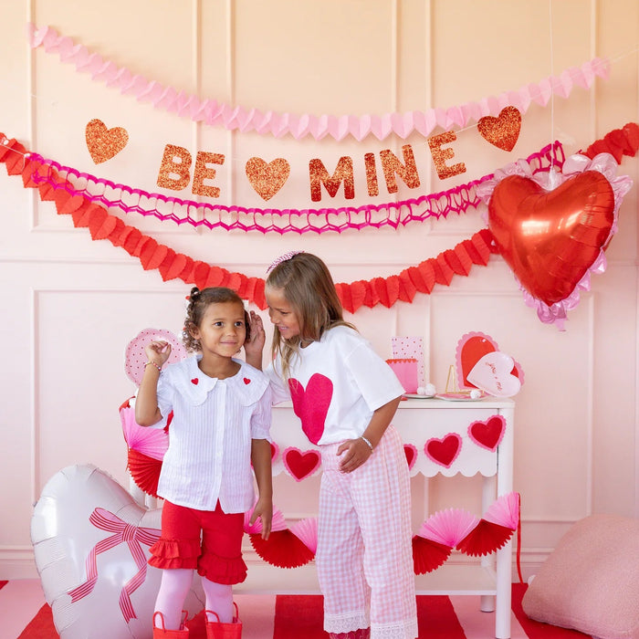 Triple Heart Tissue Garland