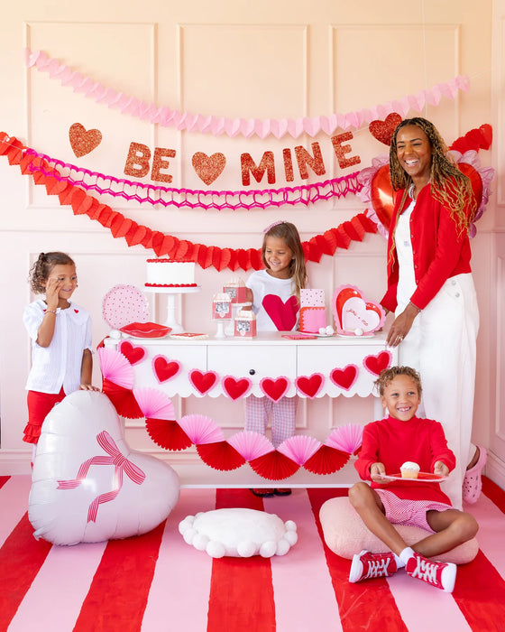 Conversation Heart Shaped Plate Set