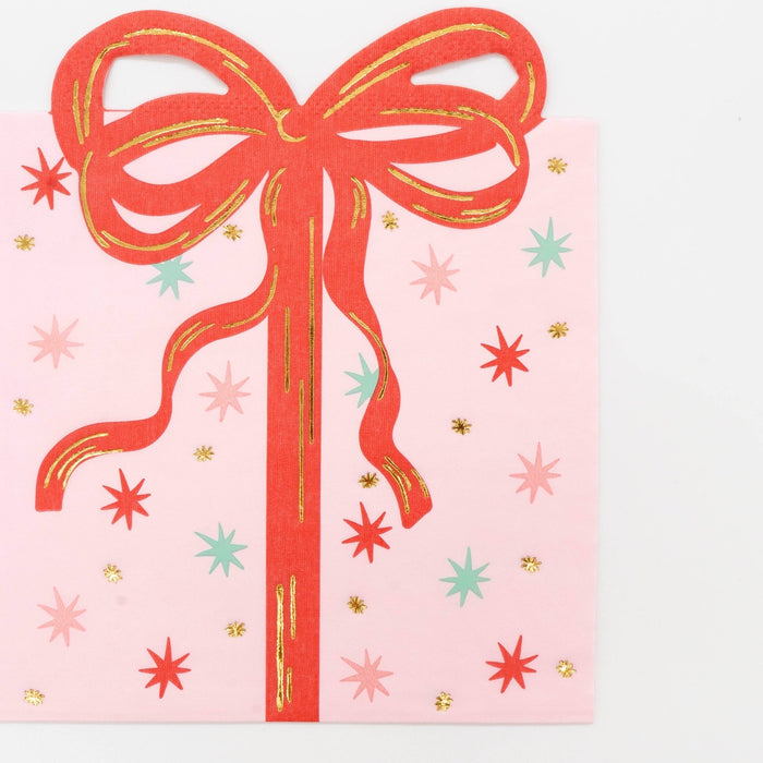 Holiday Present Vintage Christmas Napkins