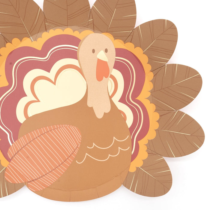 Thanksgiving Turkey Shaped Plates