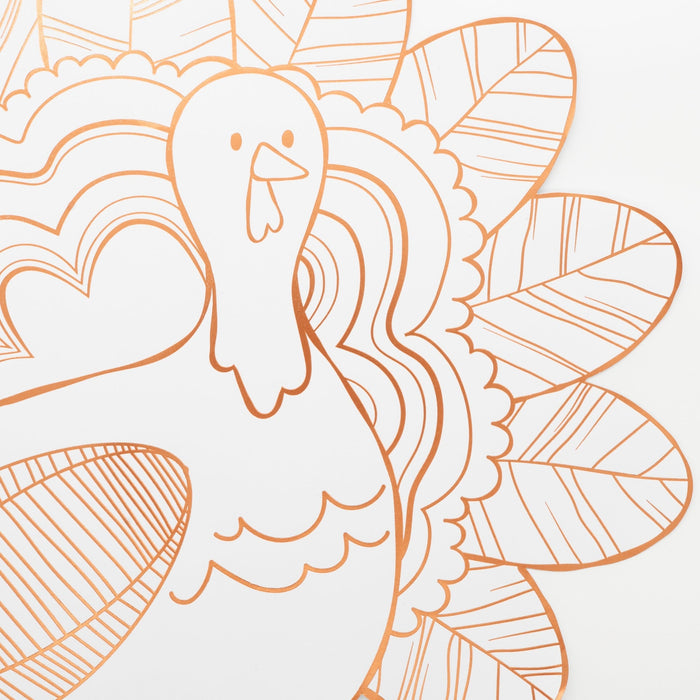 Thanksgiving Turkey Coloring Placemats