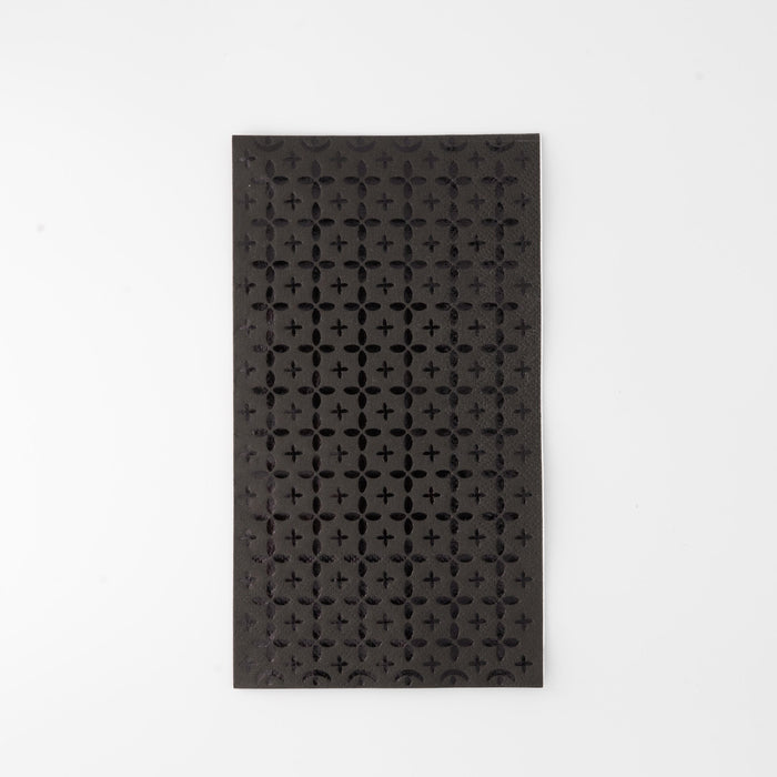 Elegant Black Pattern Guest Towels
