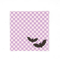 Bewitching Checkered Halloween Cocktail Napkins