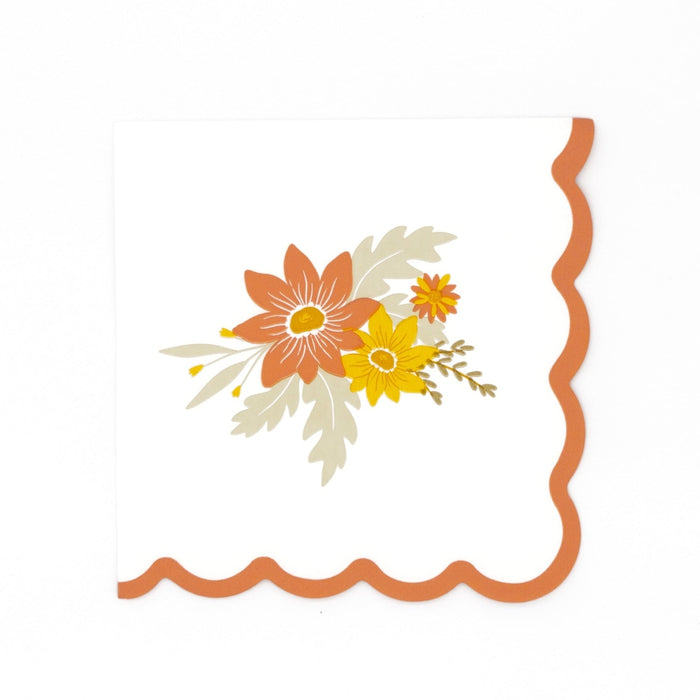 Autumn Floral Cocktail Napkins