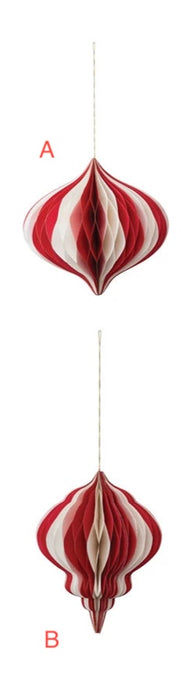 12" Paper Folding Honeycomb Ornament