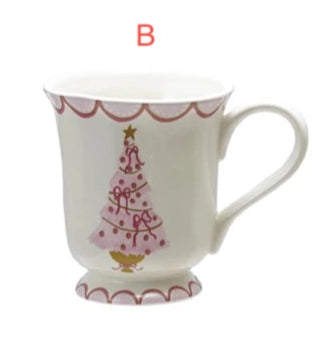 Stoneware Mug with Christmas Tree