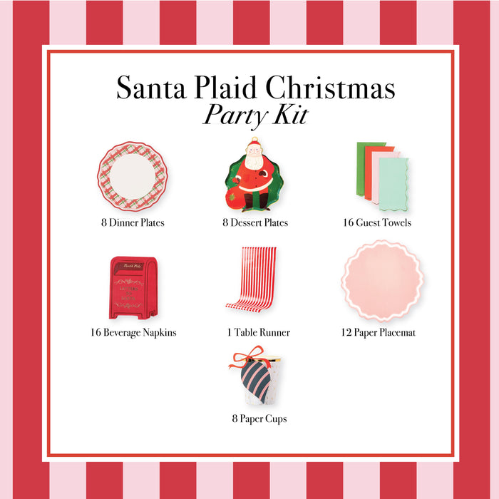 Santa Plaid Christmas Party KIt