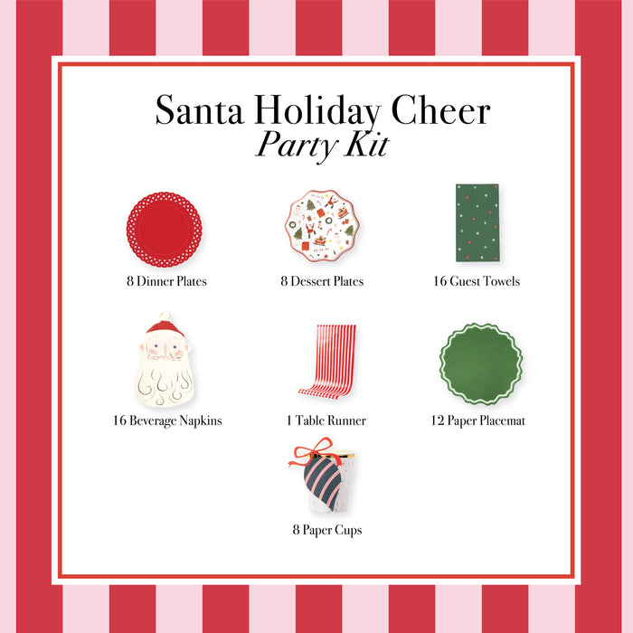 Santa Holiday Cheer Party Kit