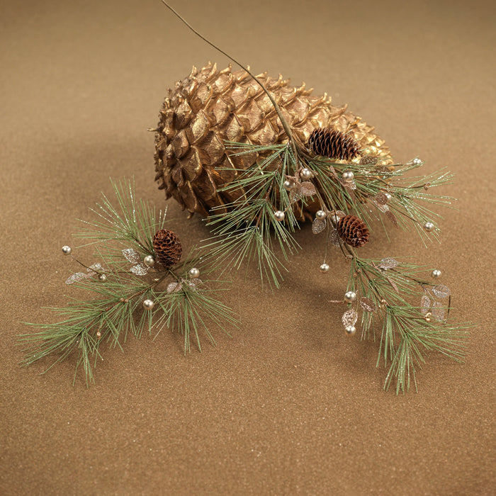 Needle Pine Tree with Glitter Branch