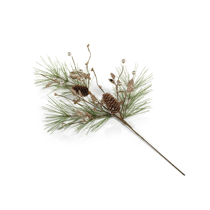 Needle Pine Tree with Glitter Branch