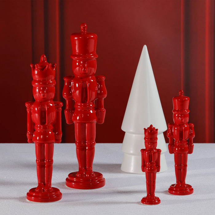 Red Ceramic Nutcracker