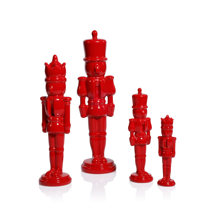 Red Ceramic Nutcracker