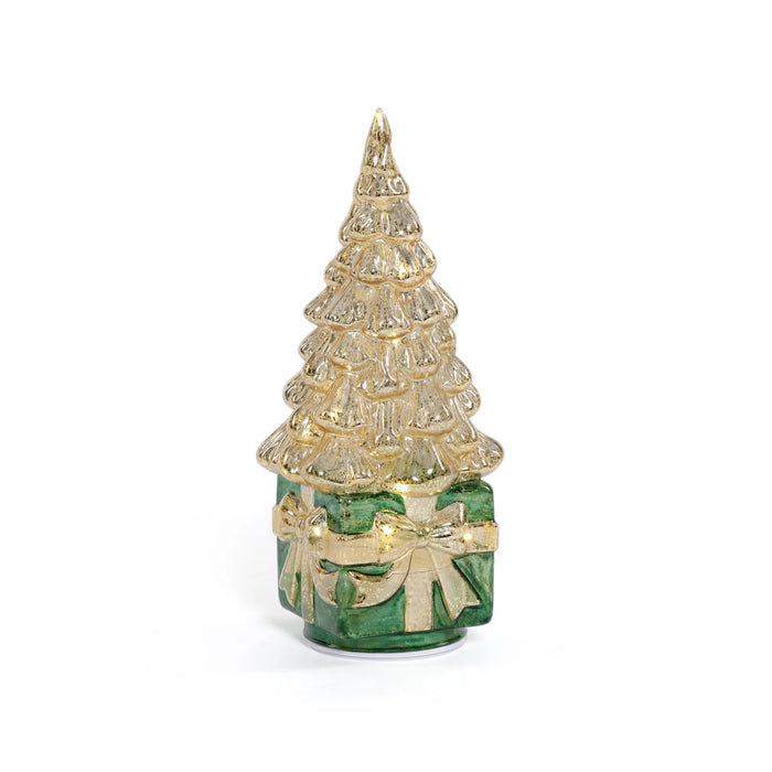 LED Rotating Tree on Present