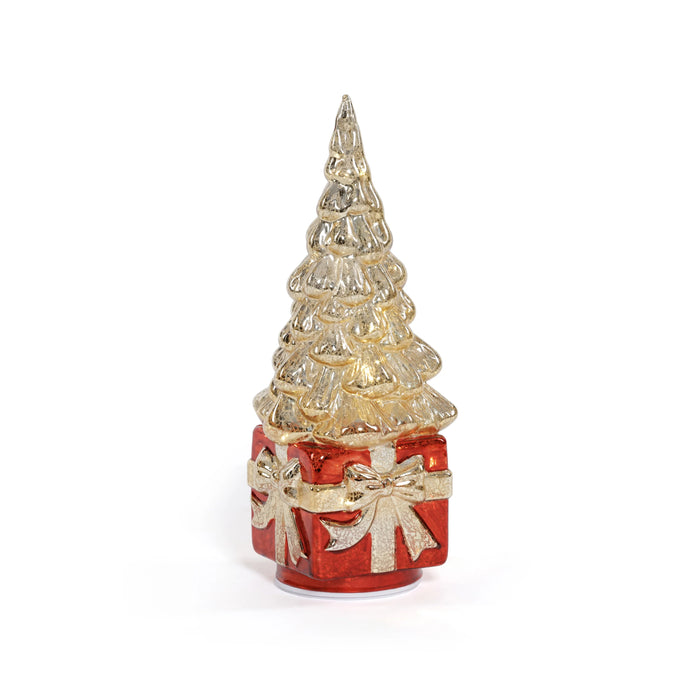 LED Rotating Tree on Present