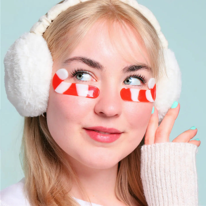 Christmas Holiday Candy Cane Cutie Depuffing Undereye Masks