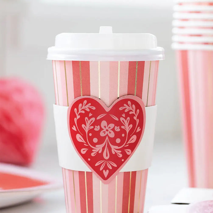 Floral Heart To Go Cup