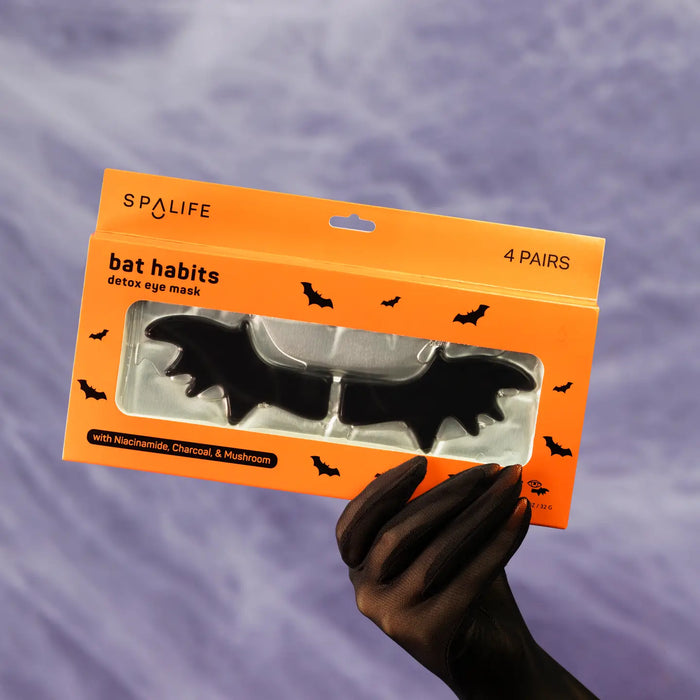 Halloween Bat Habits Detox Undereye Masks - 4 pairs