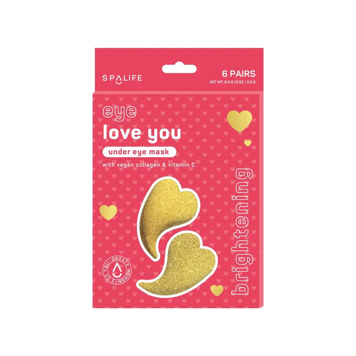 Valentines' Day Eye Love U Brightening Undereye Masks- 6 pairs
