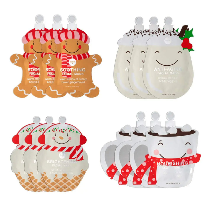 Holiday Treat Christmas Assorted Skincare Masks