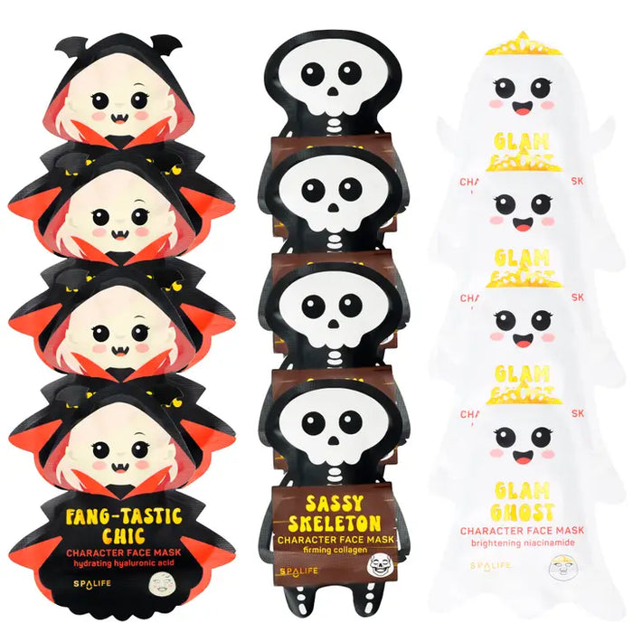 Halloween Sheet Masks | Vampire, Ghost, Skeleton