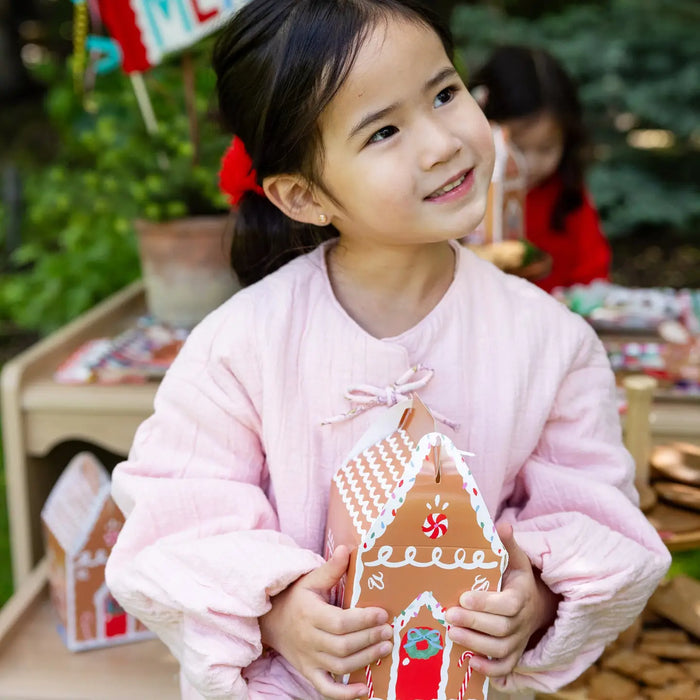 Gingerbread House Treat Boxes with Stickers
