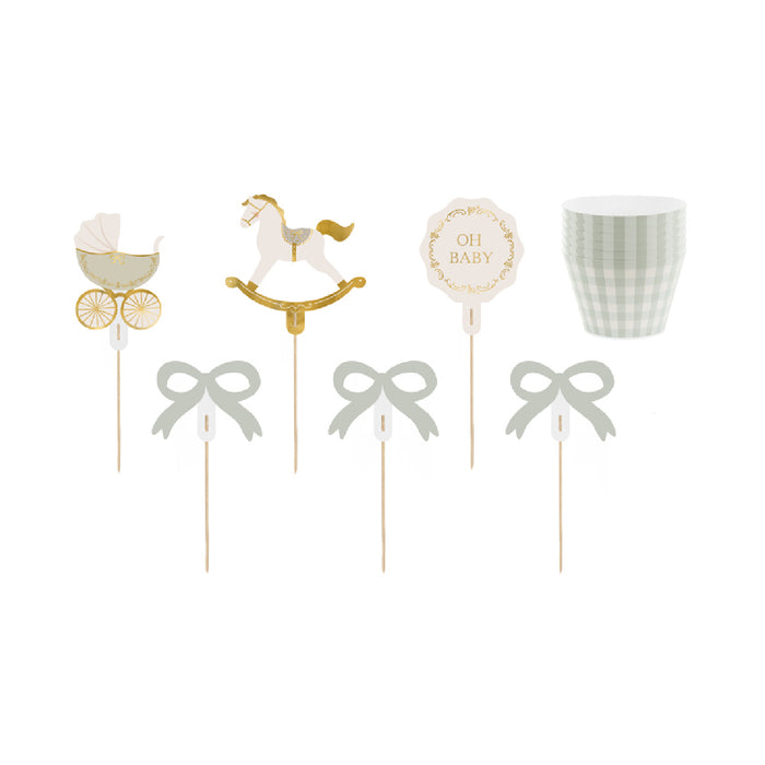 Oh Baby Cupcake Toppers