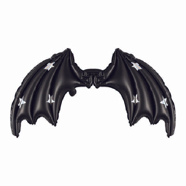 Black Bat Wings Foil Balloon