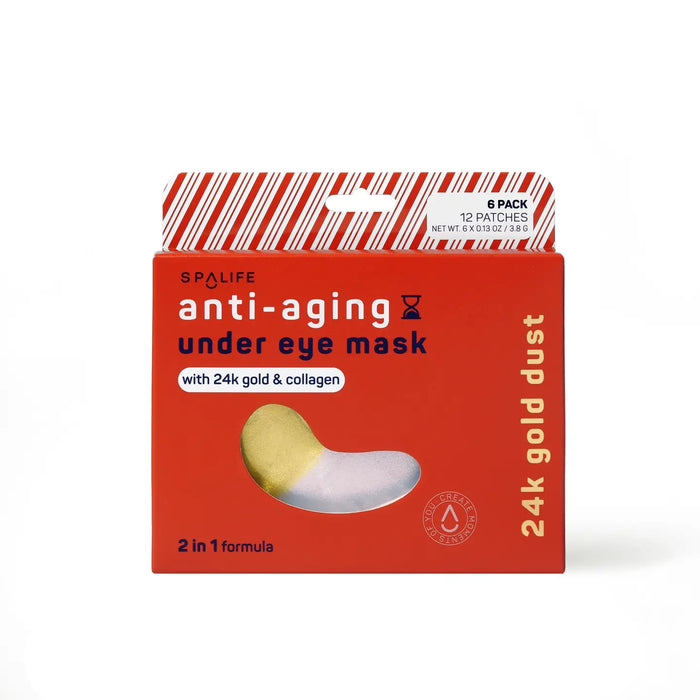 Candy Stiped Anti Aging Undereye Masks- 2 in 1 Formula