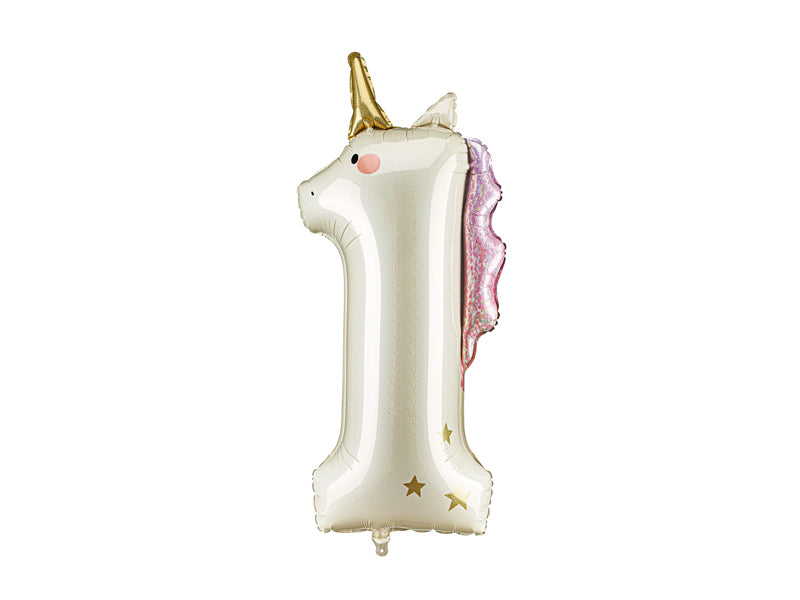 Unicorn Number Foil Balloon