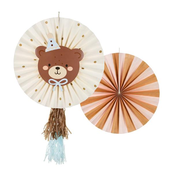 Teddy Bear Paper Fans