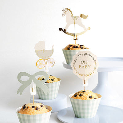 Oh Baby Cupcake Toppers