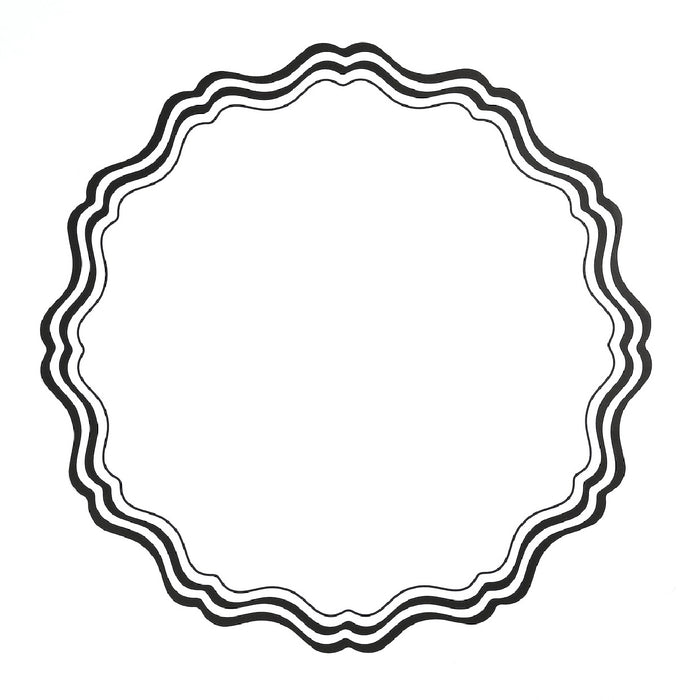 Black & White Fancy Placemats