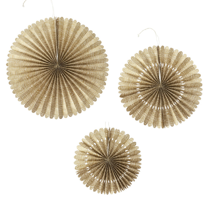 Burnished Paper Fans